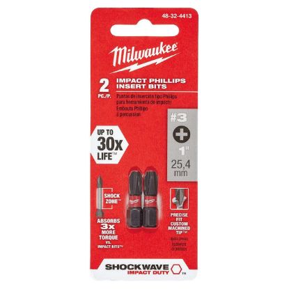 Picture of Milwaukee® Tool Shockwave #3 Phillips Part# - 48-32-4413