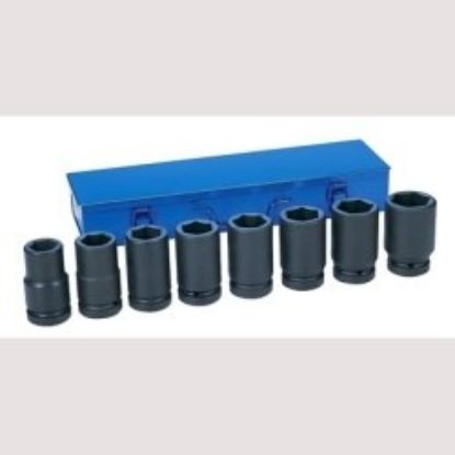 Picture of Grey Pneumatic 1" Drive 8 Piece Deep Metric Set Part# - 9109D