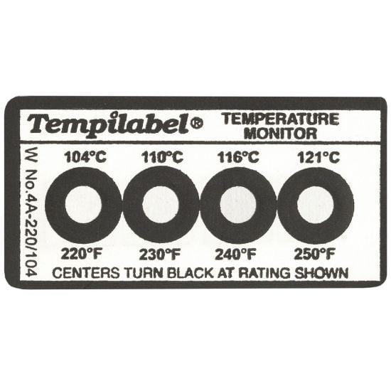 Picture of Tempil Tempilabel Series 4A-130F Pack10 Part# - 26701