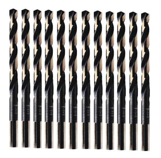 Picture of Irwin® 1/4" Black & Gold Hss Drill Bit 135 Deg Part# - 3019016B