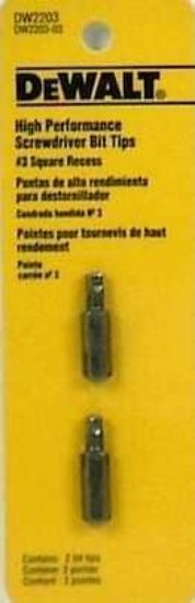 Picture of Dewalt® #3 Square Recess Bit Tip Part# - Dw2203