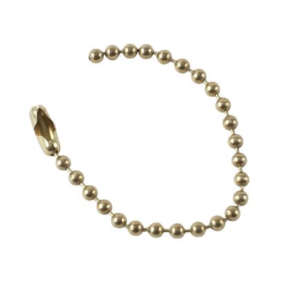 Picture of Brady® Brass No.6  Beaded Chain 4.5" L Part# - 23306