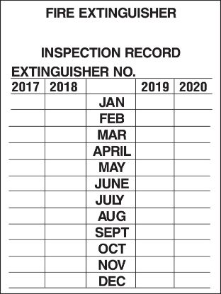 Picture of Brady® Inspection Tags  4 Yr (220-2023) Part# - 103632