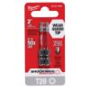 Picture of Milwaukee® Tool 25Pc Shockwave 2" T20 Power Torx Bit Part# - 48-32-4784