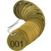 Picture of Brady® Stamped Brass Valve Tag001-025 Part# - 23200