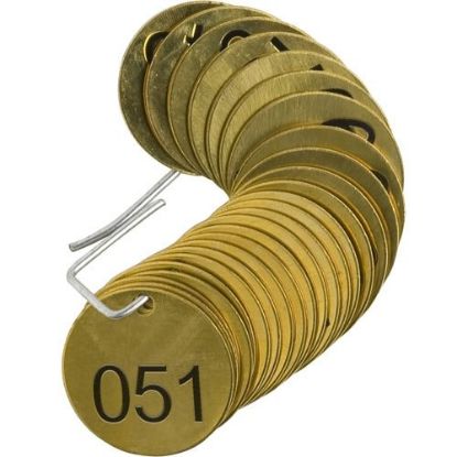 Picture of Brady® Stock Brass Tags 51-75 Part# - 23202