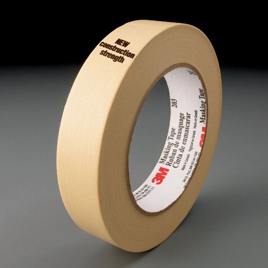 Picture of 3M™ Masking Tape 203  Beige 24 Mm X 55 M  4.7 Mil Part# - 7000124085