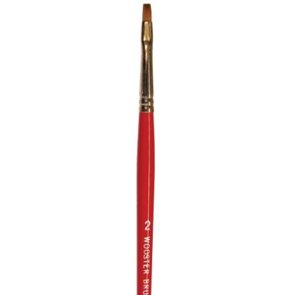 Picture of Wooster #2 Red Sable Oil Brightsartist Brush Part# - 0F16210020