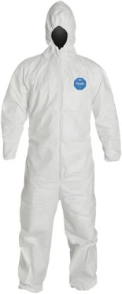 Picture of Dupont Dupont Tyvek Coverall Zip Ft-Hd-Ank-X-Large Part# - D13398151