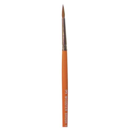 Picture of Wooster #3 Red Sable Watercolorpointed Artist Brush Part# - 0F16270030