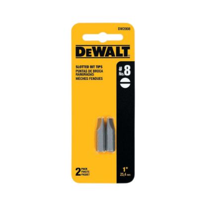 Picture of Dewalt® #8 Slotted Insert Bit Part# - Dw2008