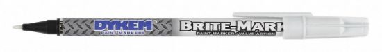 Picture of Dykem Brite-Mark Fine Line Paint Marker-White Part# - 41008