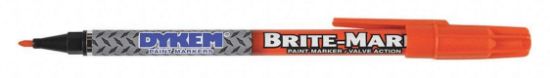 Picture of Dykem Brite-Mark Fine Line Paint Marker-Orange Part# - 41010