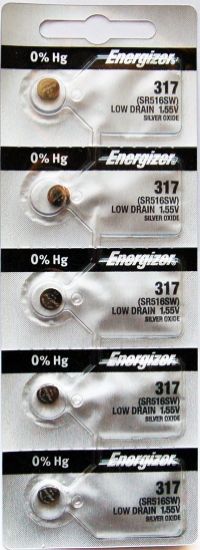 Picture of Energizer® 317Tz.Z1 - Enr Slvr Oxide Watch Bty Part# - 317Tz