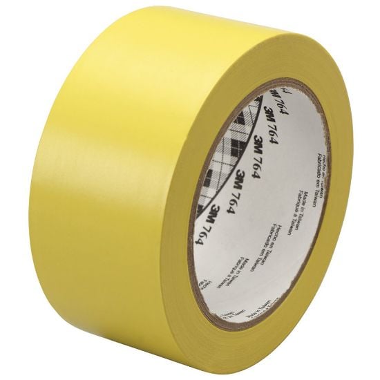 Picture of 3M™ Gen Purp Vinyl Tape 764 2" X 36 Yd  5 Mil Yellow Part# - 7000028954