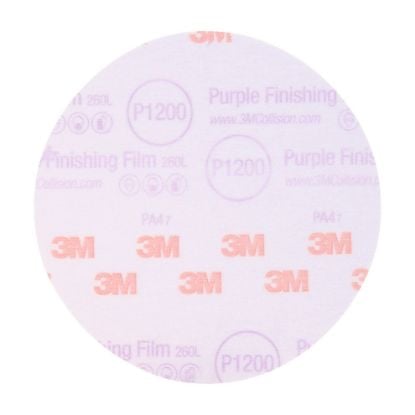 Picture of 3M™ Purple Finish Film Abrasive Dsc 260L  6" P1200 Part# - 7100122780