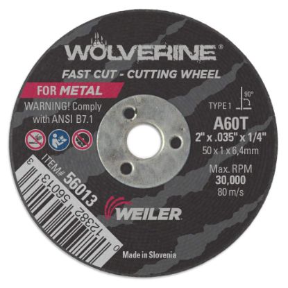 Picture of Weiler® 2 X 035 Wolv Ty1 C-O Whl  A60T  1/4 Ah Part# - 56013