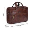 Picture of THE CLOWNFISH 11 Litre Faux Leather 15.6 inch Laptop Messenger Bag Briefcase (Tan)