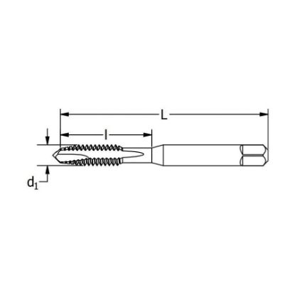 Picture of Greenfield Threading #1-64 Hs G H2 2F Pl Sp Pt Tin Tap Part# - 356061