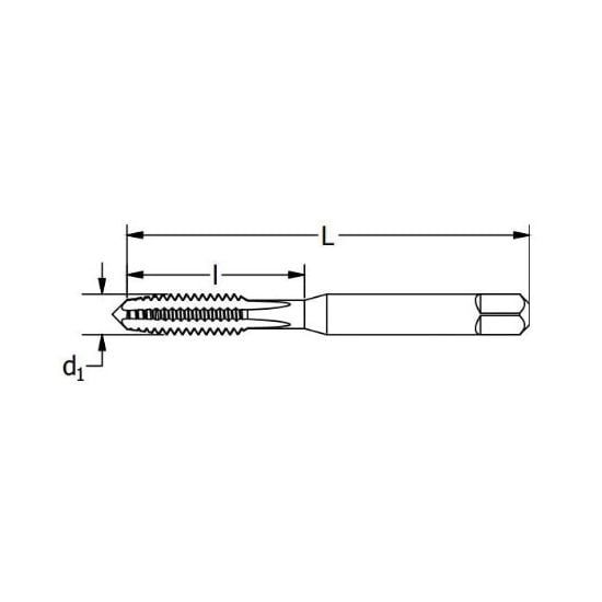 Picture of Greenfield Threading #2-56 Gh2 3 Flt Tpr Part# - 300278