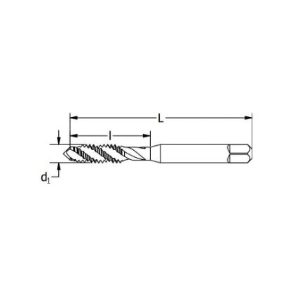 Picture of Greenfield Threading M3X0.5 Sfgp D3 2Fl Bottom Fast Spiral Flute Tap Part# - 366112