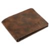Picture of Zipline Men's Premium Leather Wallet for Office/Business/Travel/Casual use (Brown)
