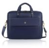 Picture of WildHorn Leather Laptop Messenger Bag for Men I Fits Upto 15.6 Inch Laptop/MacBook I Padded Laptop Compartment I Carry Handles with Adjustable Strap I DIMENSION : L-16 inch W-3 inch H-12 inch (Navy)