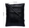 Picture of K London leather Sling Cross Body Travel Office Business Messenger Bag for Men Women (117008_BLK_ANTQ)
