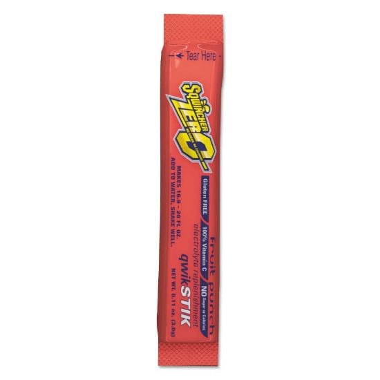 Picture of Sqwincher® 20Oz Yield Qwik Stik Zero  Fruit Punch  500/Case Part# - 159060102