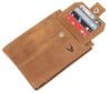 Picture of WildHorn Leather Wallet for Men | Ultra Strong Stitching | Handcrafted | Zip Wallet with 9 Card Slots | 2 ID Slots (Brown N)