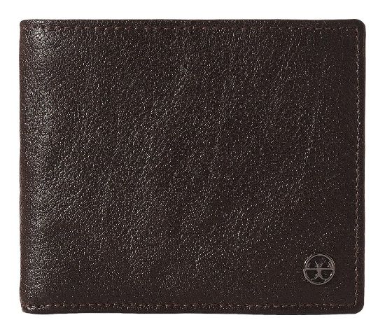 Picture of eske Spicer - Genuine Leather Mens Bifold Wallet - Holds Cards, Coins and Bills - 12 Card Slots - Everyday Use - Travel Friendly - Handcrafted - Durable - Water Resistant -Brown Ozone