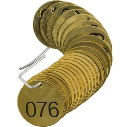 Picture of Brady® Stock Brass Tags 76-100 Part# - 23203