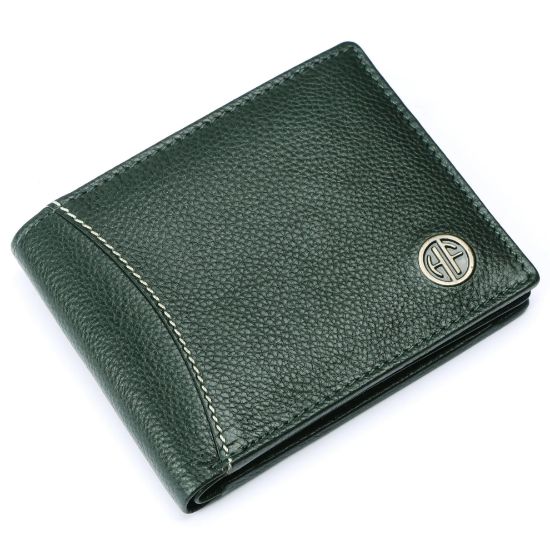 Picture of HAMMONDS FLYCATCHER Nappa Genuine Leather Wallets for Men, Sea Green - RFID Protected Leather Wallet for Men - Mens Wallet with 6 Credit/Debit Card Slots - Purse for Men - Gift for Him