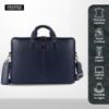 Picture of HAMMONDS FLYCATCHER Premium Napa Leather Laptop Bag for Men - Office Bag, Blue - Fits Up to 14/15.6/16 Inch Laptop/MacBook - Laptop Messenger Bags/Leather Bag for Men with Adjustable Shoulder Strap