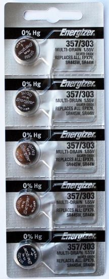 Picture of Energizer® Enr 357-303Tz.Z1 Silverox Tearstrip Part# - 357-303Tz