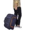 Picture of The Clownfish Ricardo 48 liters Polyester Travel Duffle Trolley Bag Duffel Bag with Wheels (Blue)
