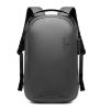Picture of THE CLOWNFISH Water Resistant Unisex Anti-Theft Travel Laptop Backpack with USB Charging and Password Number Lock (Grey)