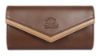 Picture of The Clownfish Lucia Collection Womens Wallet Clutch Ladies Purse with Multiple Card Slots (Brown)