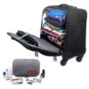 Picture of The Clownfish Set of Wanderer Laptop Roller Case with Toiletry Kit (Jet Black) Polyester