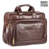 Picture of The Clownfish Faux Leather Expandable Capacity 15.6 inch Laptop Messenger Bag (Dark Brown)