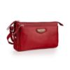 Picture of MAI SOLI Roma Rectangle Genuine Leather Crossbody Sling Bag for Girls and Women with Zip closure with Adjustable Straps - (Red)