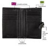 Picture of MAI SOLI Genuine Leather Hand Wallet for Women | with 10 Slots for Credit/Debit Card, 4 Hidden and 1 Currency Compartments | Clutch for Girls - Black
