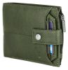 Picture of WildHorn Leather Wallet for Men | Ultra Strong Stitching | Handcrafted | Zip Wallet with 9 Card Slots | 2 ID Slots (Green)
