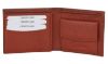 Picture of K London Tan Brown Contrast Stitch Card Coin Pocket Bifold Real Leather Mens Wallet - 542_TAN