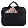 Picture of K London Black Vegan Leather Handmade Men Laptop Bag Cross Over Shoulder Messenger Bag Office Bag (1103_Black)