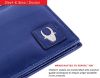 Picture of WildHorn Rakhi Gift Hamper for Brother - Classic Dark Blue Men's Leather Wallet, Keyring and Rakhi Combo Gift Set for Brother