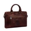 Picture of Eske Priam Men's Leather Office Laptop Bag with Shoulder Strap and Double Handle, (Cognac)