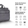 Picture of HAMMONDS FLYCATCHER Laptop Bag for Men - Genuine Leather - Fits 14/15.6/16 Inch Laptop - Graphite Grey - Office Bag, Messenger & Shoulder Bag - Executive Bag for Office Use & Travel - Leather Bag