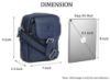 Picture of WildHorn Leather Sling Messenger Bag for Men I Multipurpose Crossbody Bag I Travel Bag with Adjustable Strap I Utility Bag I Dimension : L-6 inch W-2.7 inch H-8.5 inch
