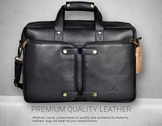 Picture of WildHorn Leather Laptop Messenger Bag for Mens